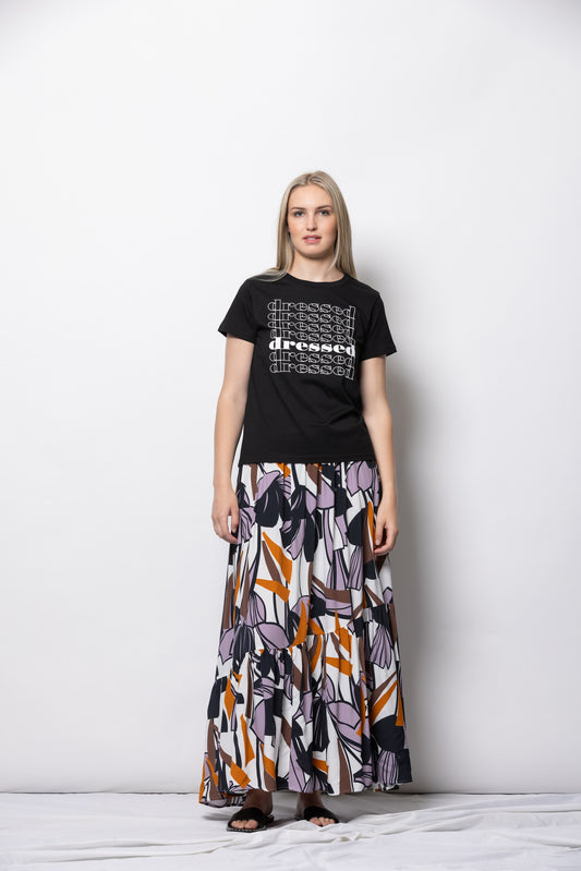 Dressed Print T-Shirt | Black